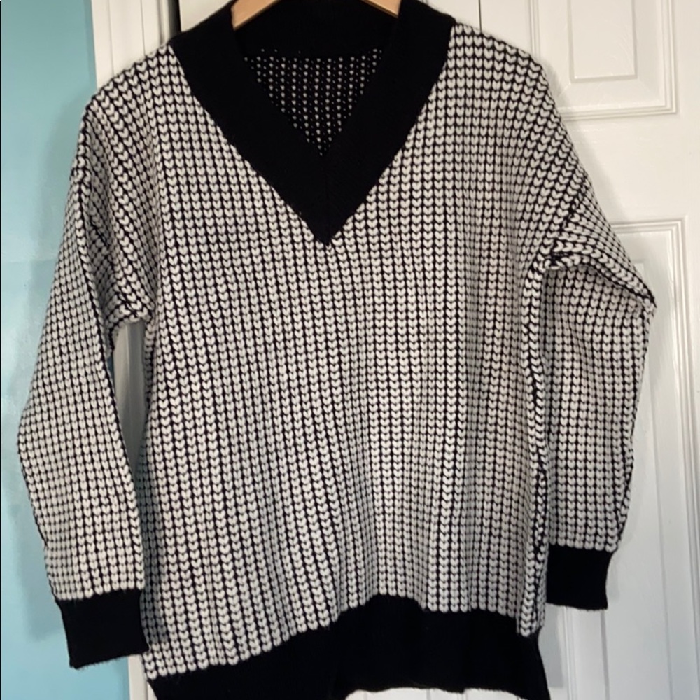 Black and White Sweater